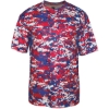 Custom Youth Digital Camo T-Shirt Red/ Royal Digital