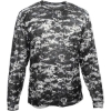 Custom Youth Digital Camo Long Sleeve T-Shirt Black Digital