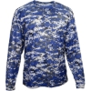 Custom Youth Digital Camo Long Sleeve T-Shirt Royal Digital