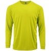Custom Youth Long Islander Performance Long Sleeve T-Shirt Safety Green