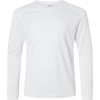 Custom Youth Long Islander Performance Long Sleeve T-Shirt White