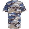 Custom Youth Camouflage T-Shirt Blue Woodland
