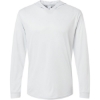 Custom Unisex Bahama Performance Hooded Long Sleeve T-Shirt Aluminum