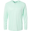 Custom Unisex Bahama Performance Hooded Long Sleeve T-Shirt Mint Green