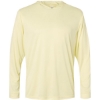 Custom Unisex Bahama Performance Hooded Long Sleeve T-Shirt Pale Yellow