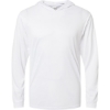 Custom Unisex Bahama Performance Hooded Long Sleeve T-Shirt White