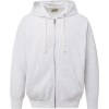 Custom Unisex Vintage Fleece Full-Zip Hooded Sweatshirt Ash