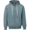 Custom Unisex Vintage Fleece Full-Zip Hooded Sweatshirt Marine