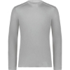 Custom Unisex Essential Long Sleeve T-Shirt Powered By Coolcore Athletic Grey