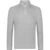 Custom Mens CoolCore® Quarter-Zip Pullover Athletic Grey