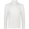 Custom Mens CoolCore® Quarter-Zip Pullover White