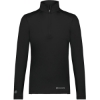 Custom Womens CoolCore® Quarter-Zip Pullover Black
