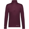 Custom Womens CoolCore® Quarter-Zip Pullover Maroon