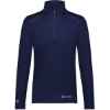 Custom Womens CoolCore® Quarter-Zip Pullover Navy