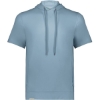 Custom Mens Eco Revive™ Ventura Soft Knit Short Sleeve Hooded Sweatshirt Storm