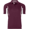 Custom Mens Two-Tone Avenger Polo Maroon/ White