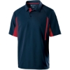 Custom Mens Two-Tone Avenger Polo Navy/ Scarlet