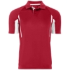 Custom Mens Two-Tone Avenger Polo Scarlet/ White
