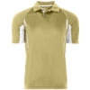 Custom Mens Two-Tone Avenger Polo Vegas Gold/ White
