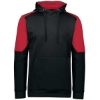 Custom Unisex Blue Chip Hooded Sweatshirt Black/ Scarlet