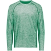 Custom Mens Electrify CoolCore® Long Sleeve T-Shirt Kelly Heather