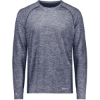 Custom Mens Electrify CoolCore® Long Sleeve T-Shirt Navy Heather