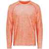 Custom Mens Electrify CoolCore® Long Sleeve T-Shirt Orange Heather