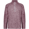 Custom Mens Electrify CoolCore® Quarter-Zip Pullover Maroon Heather