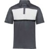 Custom Mens Dry-Excel™ Prism Bold Polo Carbon/ White