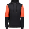 Custom Mens All-American Team Fleece Colorblocked Hooded Sweatshirt Black/ Orange Heather