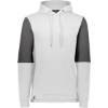 Custom Mens All-American Team Fleece Colorblocked Hooded Sweatshirt White/ Carbon Heather