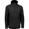 Custom Mens Limitless Quarter-Zip Hooded Pullover Black