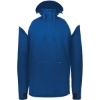 Custom Mens Limitless Quarter-Zip Hooded Pullover Royal/ White