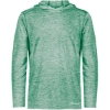 Custom Mens Electrify CoolCore® Hooded Sweatshirt Kelly Heather