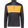 Custom Mens Dry-Excel™ Prism Bold Quarter-Zip Pullover Black/ Gold