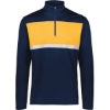 Custom Mens Dry-Excel™ Prism Bold Quarter-Zip Pullover Navy/ Gold