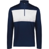 Custom Mens Dry-Excel™ Prism Bold Quarter-Zip Pullover Navy/ White