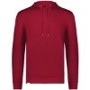 Custom Mens Eco Revive™ Ventura Soft Knit Hooded Sweatshirt Scarlet