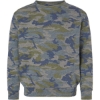 Custom Youth Crewneck Sweatshirt Vintage Camo