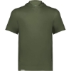 Custom Youth Eco Revive™ Ventura Soft Knit Short Sleeve Hooded Sweatshirt Olive