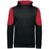 Custom Youth Blue Chip Hooded Sweatshirt Black/ Scarlet