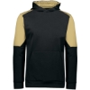 Custom Youth Blue Chip Hooded Sweatshirt Black/ Vegas Gold