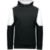 Custom Youth Blue Chip Hooded Sweatshirt Black/ White