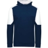 Custom Youth Blue Chip Hooded Sweatshirt Navy/ White