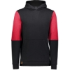 Custom Youth All-American Team Fleece Colorblocked Hooded Sweatshirt Black/ Scarlet Heather