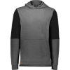 Custom Youth All-American Team Fleece Colorblocked Hooded Sweatshirt Carbon Heather/ Black