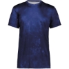 Custom Youth Cotton-Touch Cloud T-Shirt Navy Cloud Print
