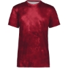 Custom Youth Cotton-Touch Cloud T-Shirt Scarlet Cloud Print