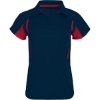 Custom Womens Two-Tone Avenger Polo Navy/ Scarlet