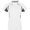 Custom Womens Two-Tone Avenger Polo White/ Graphite